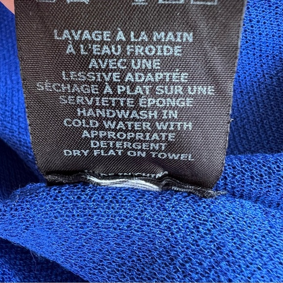 Isabel Marant Etoile Darcy Knit Track Jacket Full Zip Royal Blue White Medium - Picture 14 of 16